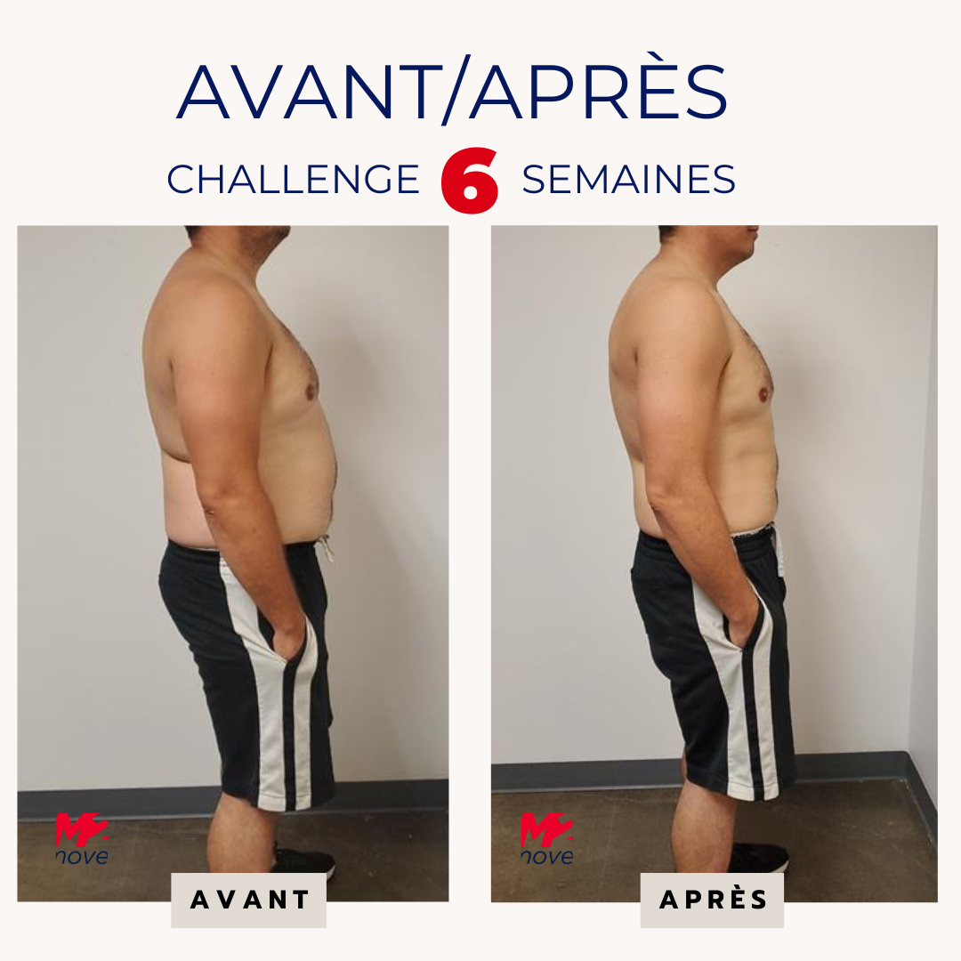 Challenge 6 semaines M2move Bromont perte de poids Montréal